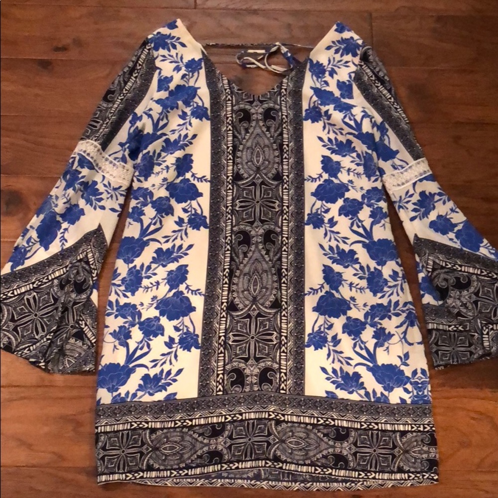 Hawaiian print dress